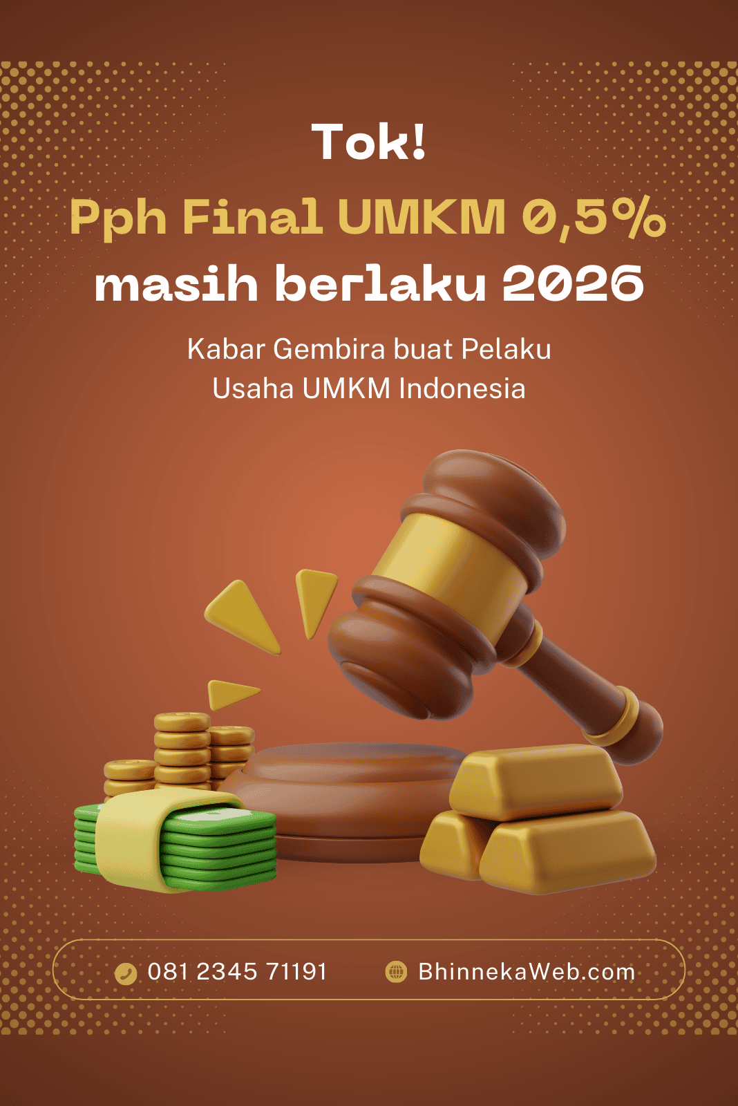 Tok! Pph Final UMKM masih berlaku di 2026